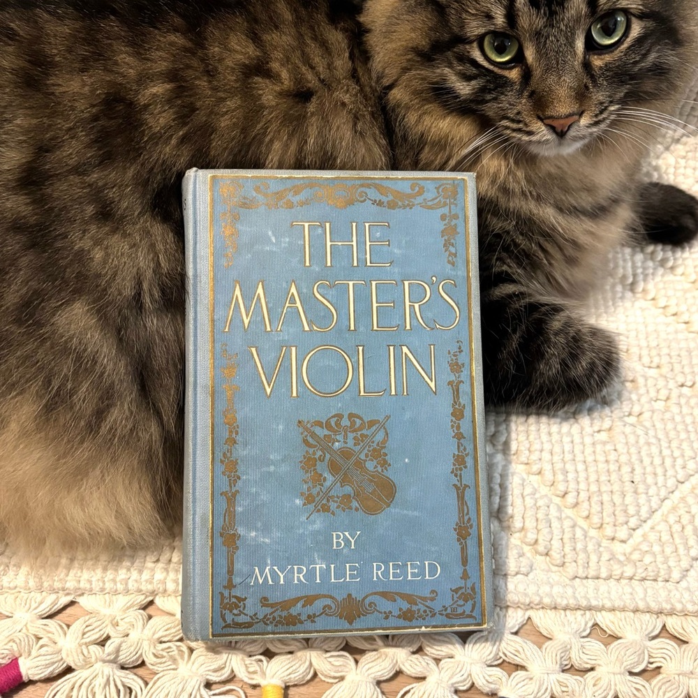 1904 The Master's Violin Vintage Hardcover Book with Blue Cover